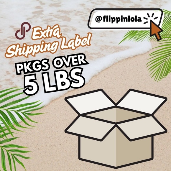 📦 OVER 5 LBS Extra Shipping Label 📦 - Picture 1 of 1